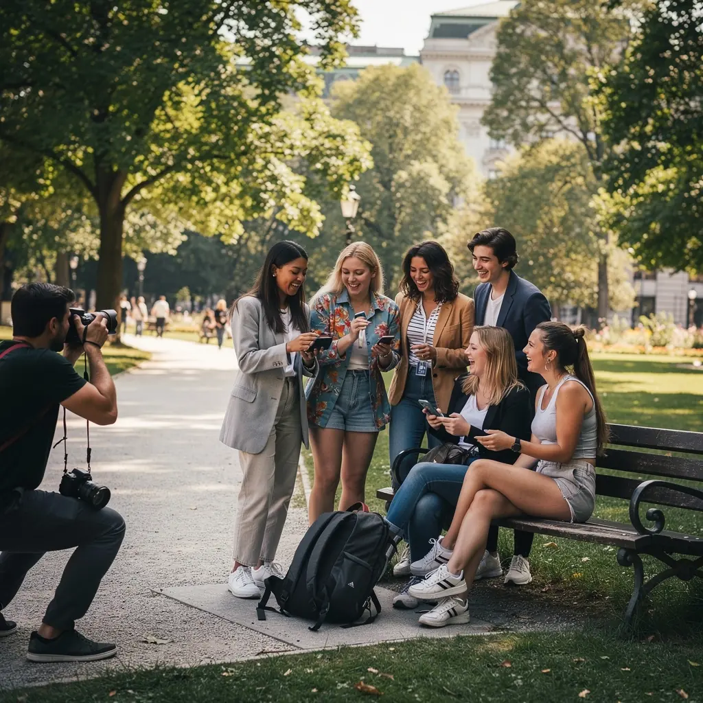 Ein Webinar, bei dem Experten über Autorität und Einfluss in sozialen Medien sprechen.
