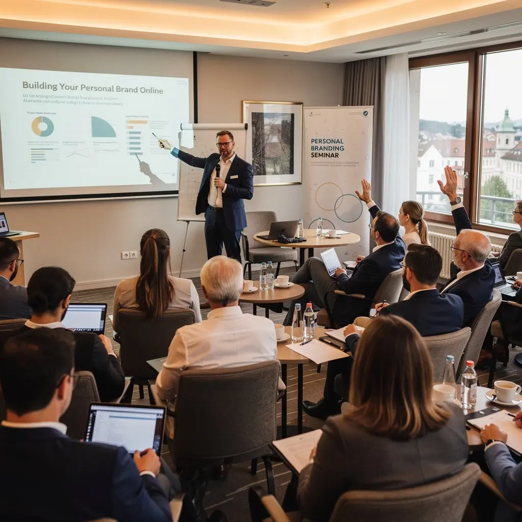 Ein Notizbuch mit Strategien zur Verbesserung der persönlichen Markenidentität.